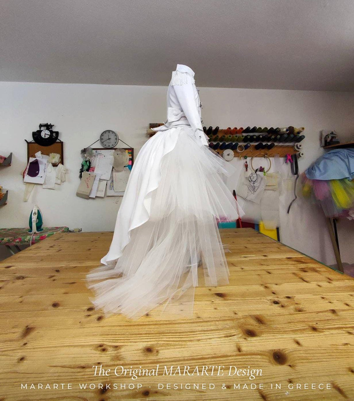 The White Shine Nutcracker Romper with Removable Train – photo 5