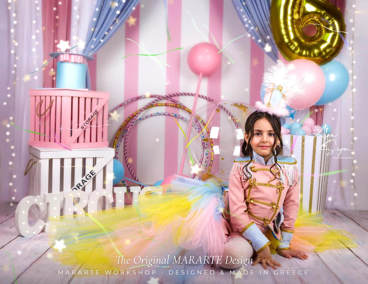 The Pastel Glimmer Nutcracker Romper with Removable Train – photo 9