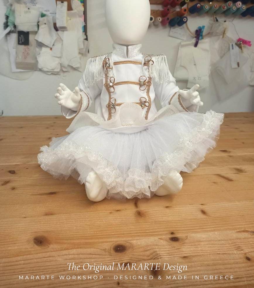 Baby White & Gold Nutcracker Dress – photo 5