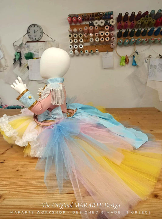 Baby Glimmer Nutcracker Romper with Removable Train – photo 2