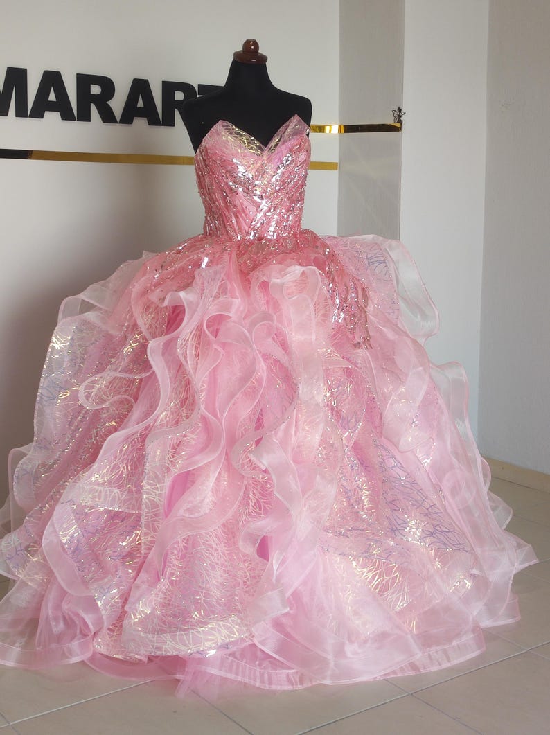 Galinda the pink Witch Inspired Pink Tulle Dress, Perfect for Halloween & Cosplay
