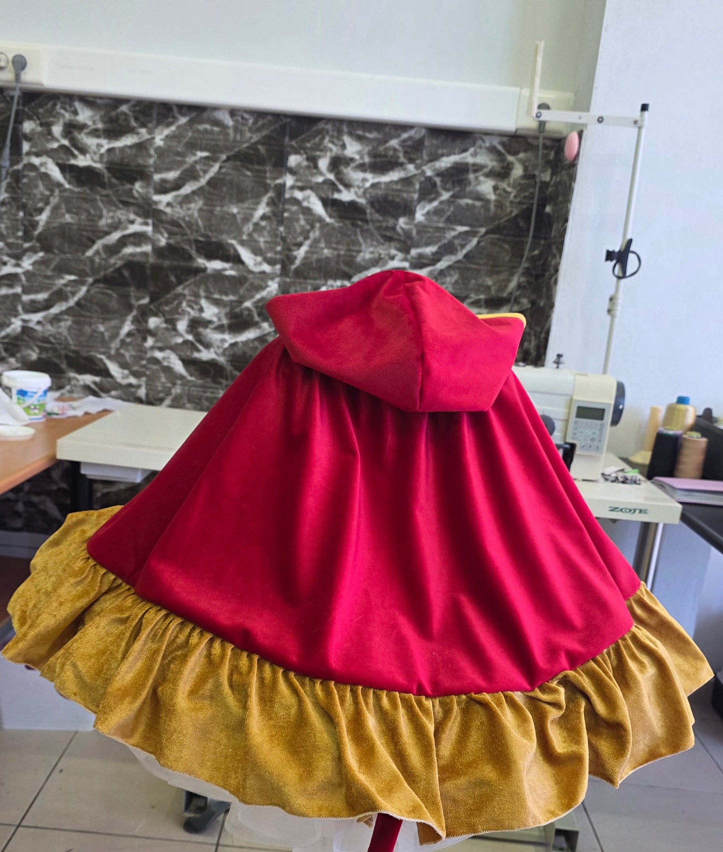 Enchanted Christmas Belle Dress with Cape -PREORDERS