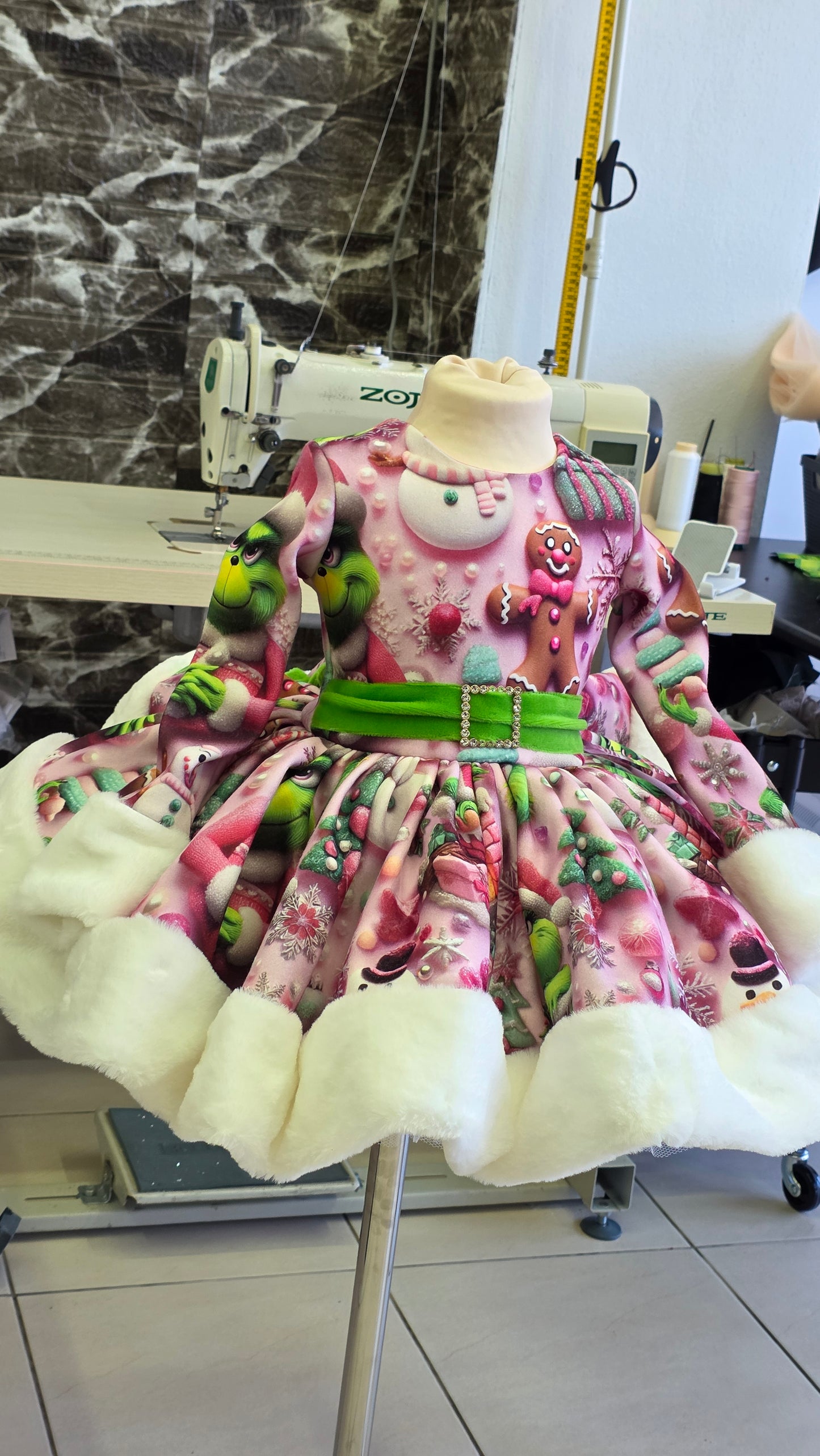 Pink Grinchmas cute dress-PREORDERS