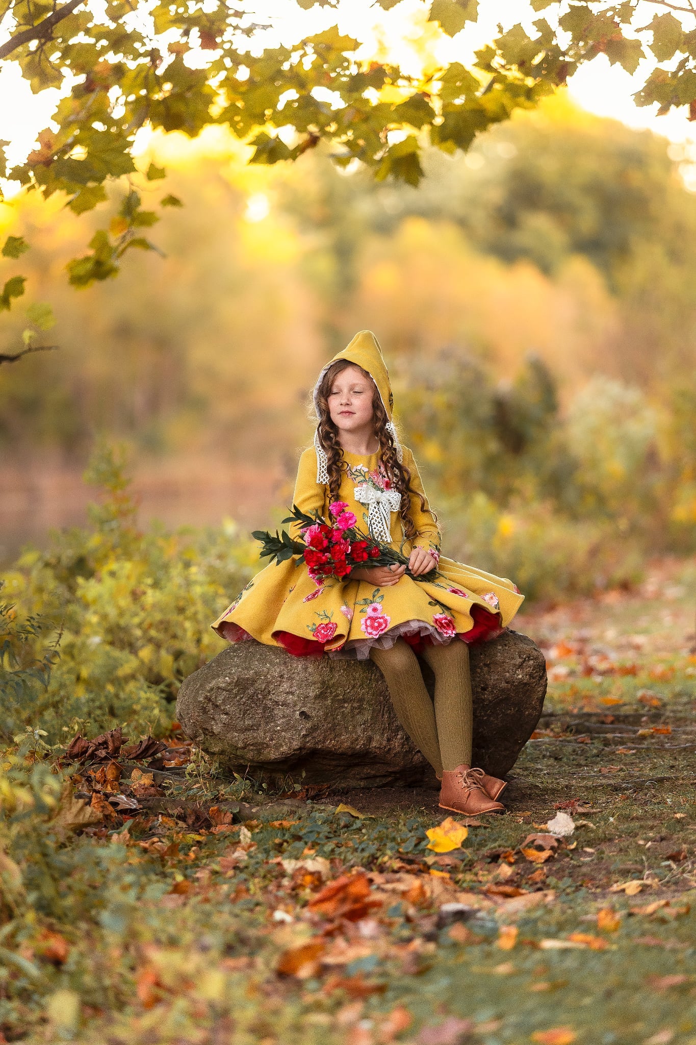 Mustard bouquet Dress-Limited Preorders 2026