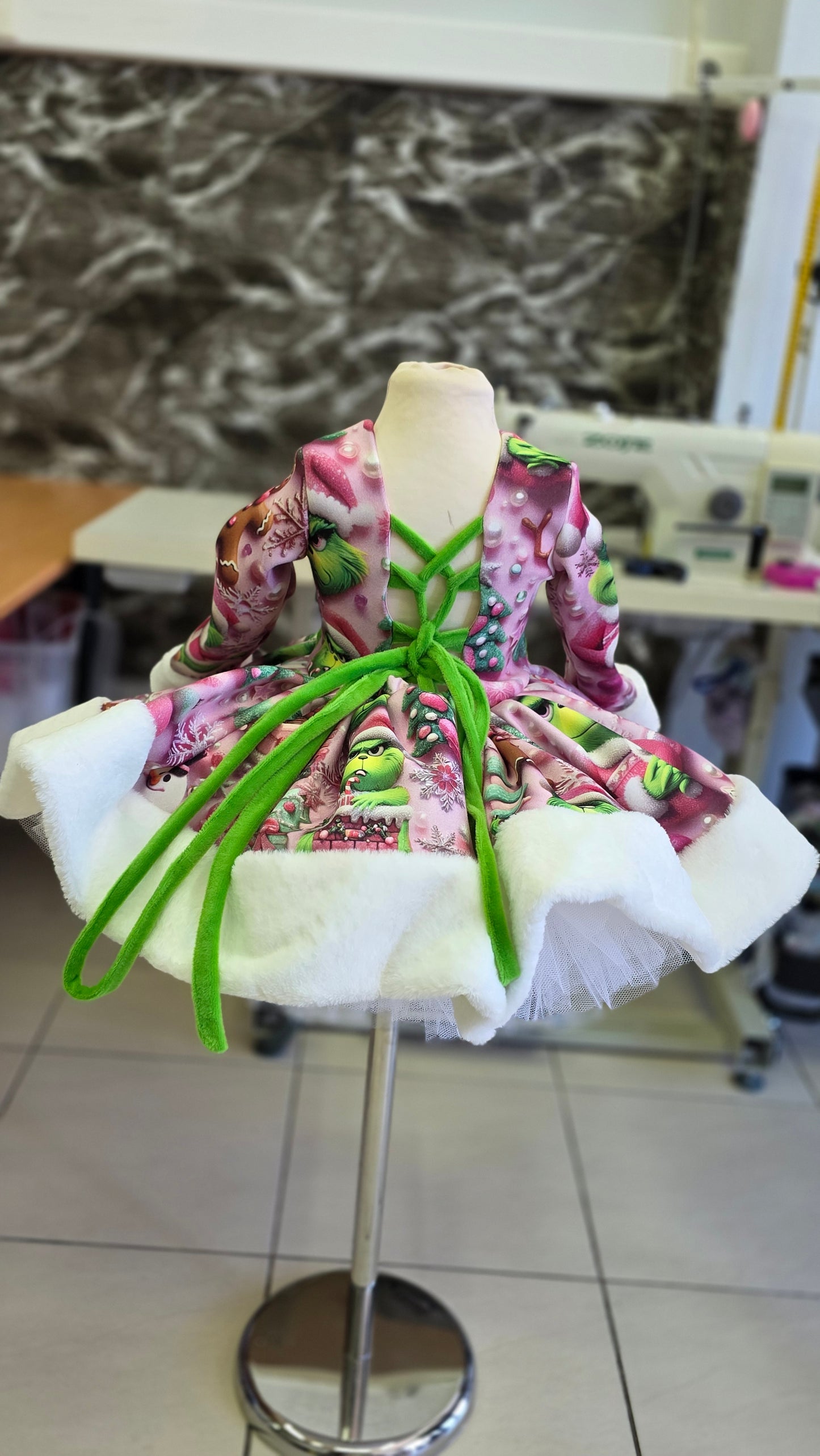 Pink Grinchmas cute dress-PREORDERS