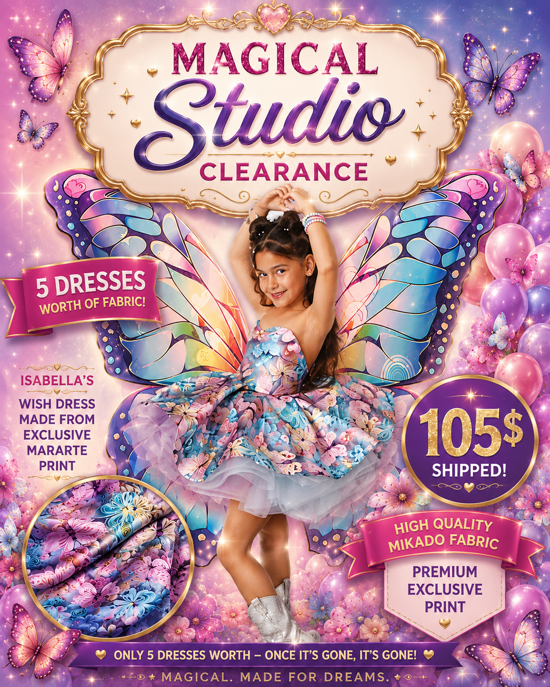 Isabellas wish dress -STUDIO CLEARANCE