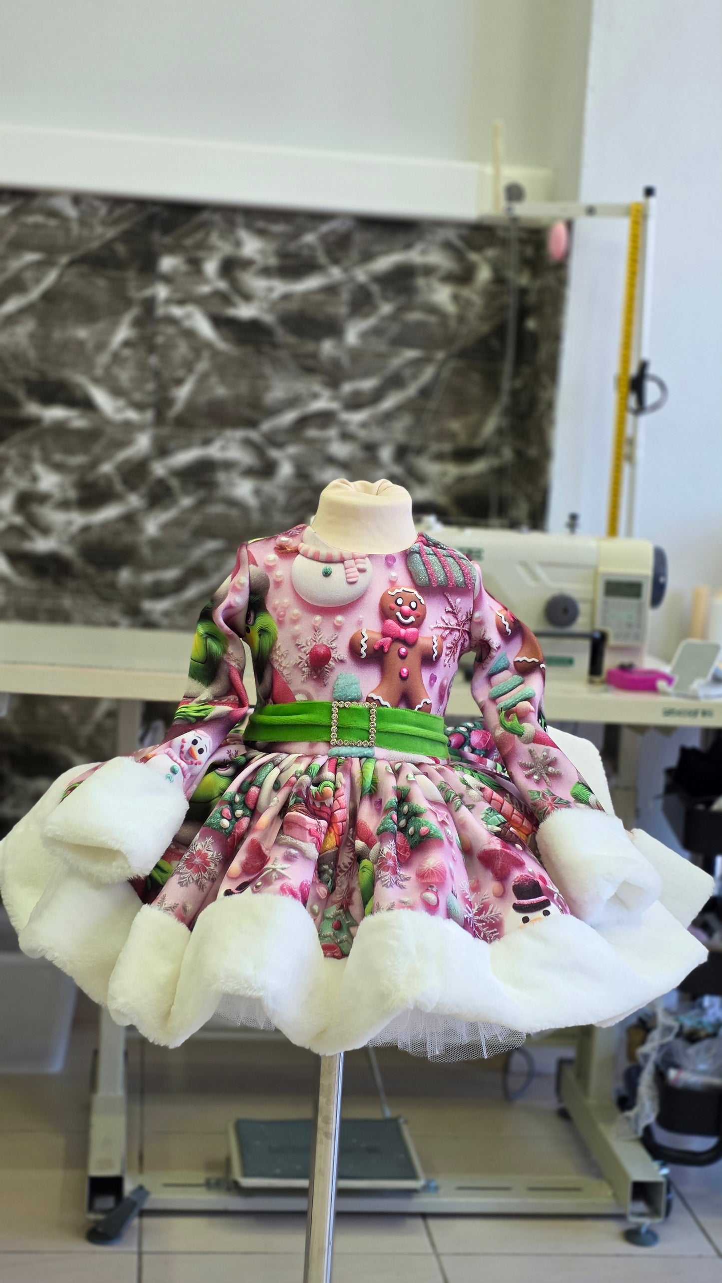 Pink Grinchmas cute dress-PREORDERS