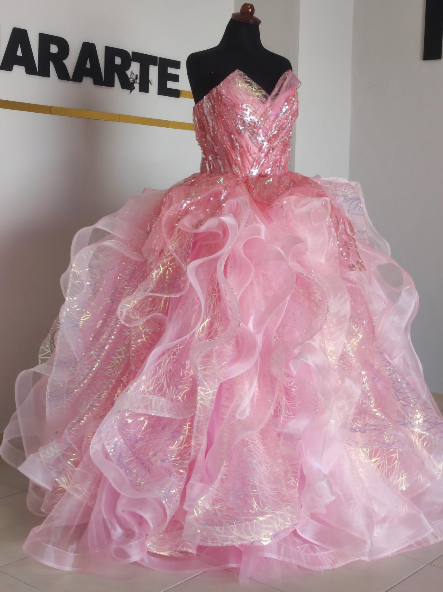 Galinda the pink Witch Inspired Pink Tulle Dress, Perfect for Halloween & Cosplay