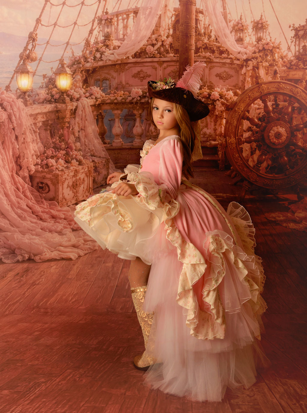 "Pirate Princess" With Removable Train -Preorders 👸🏴‍☠️🎀