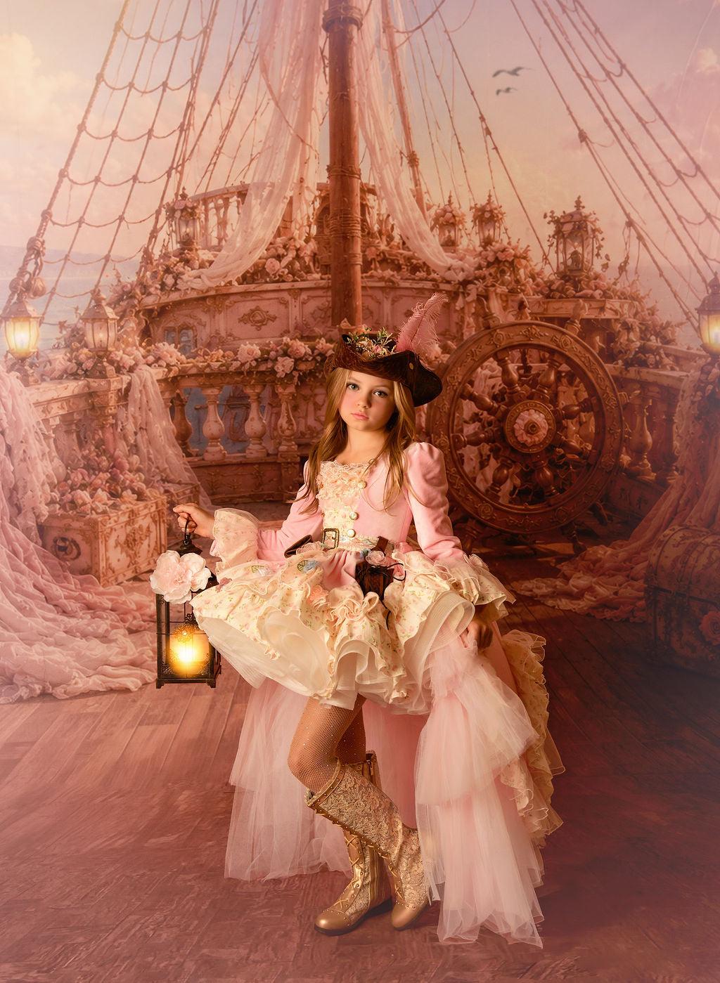 "Pirate Princess" With Removable Train -Preorders 👸🏴‍☠️🎀