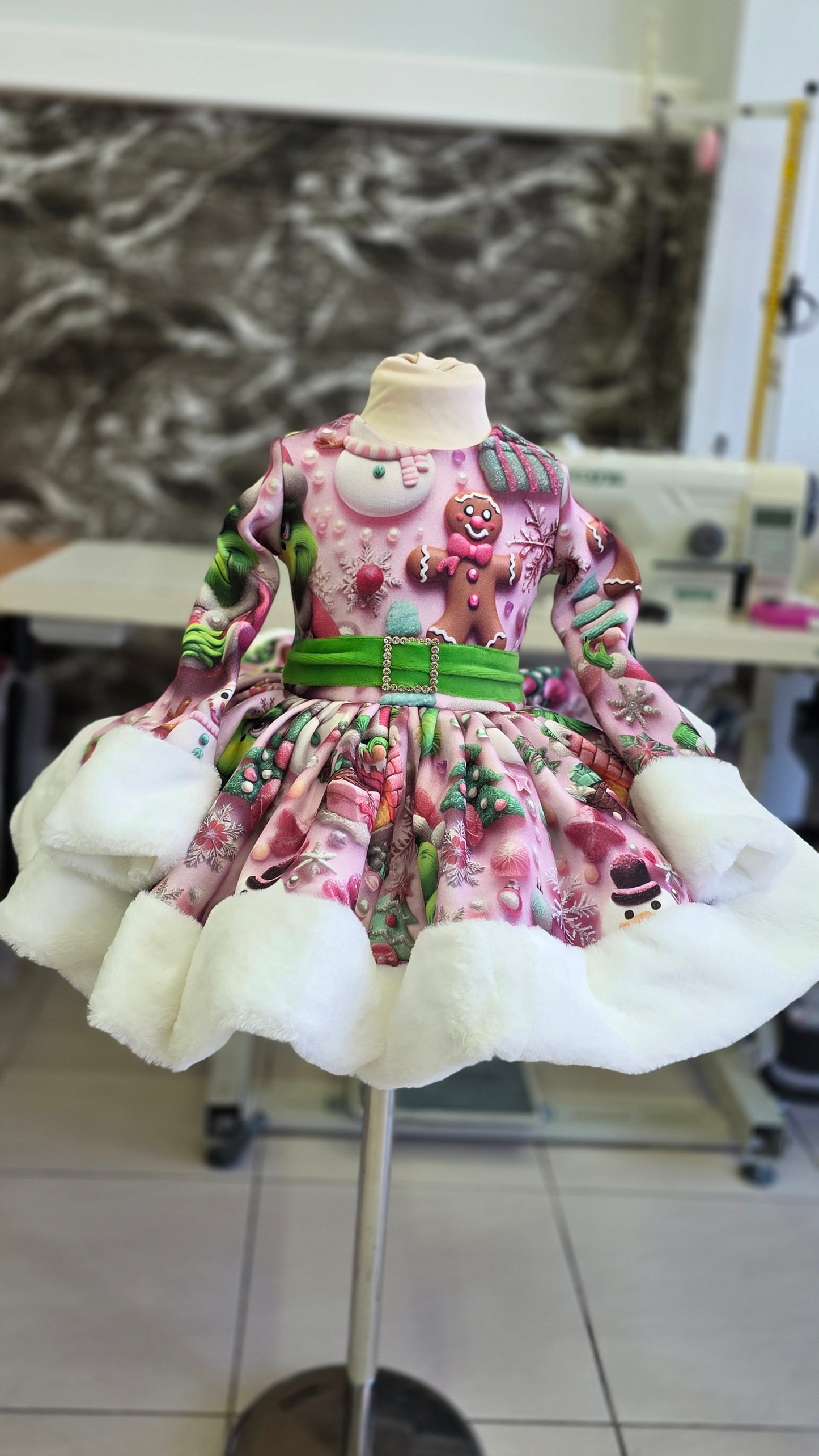 Pink Grinchmas cute dress-PREORDERS