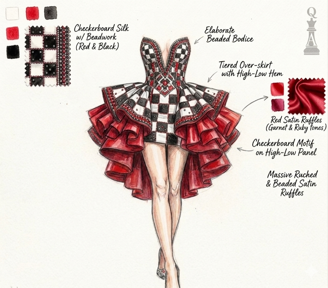 Custom Gorgeous Outfit For Jennifer