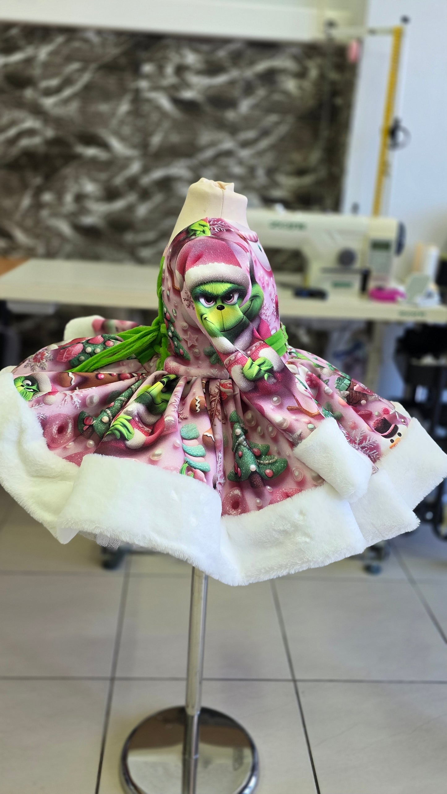 Pink Grinchmas cute dress-PREORDERS