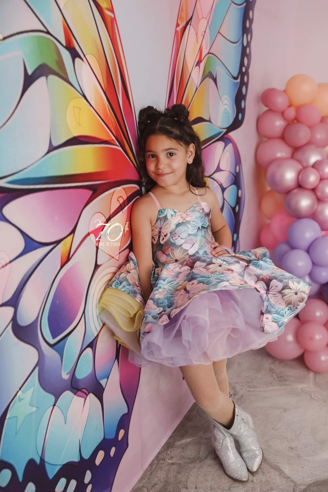 Pastel butterfly dress "Isabella's wish"