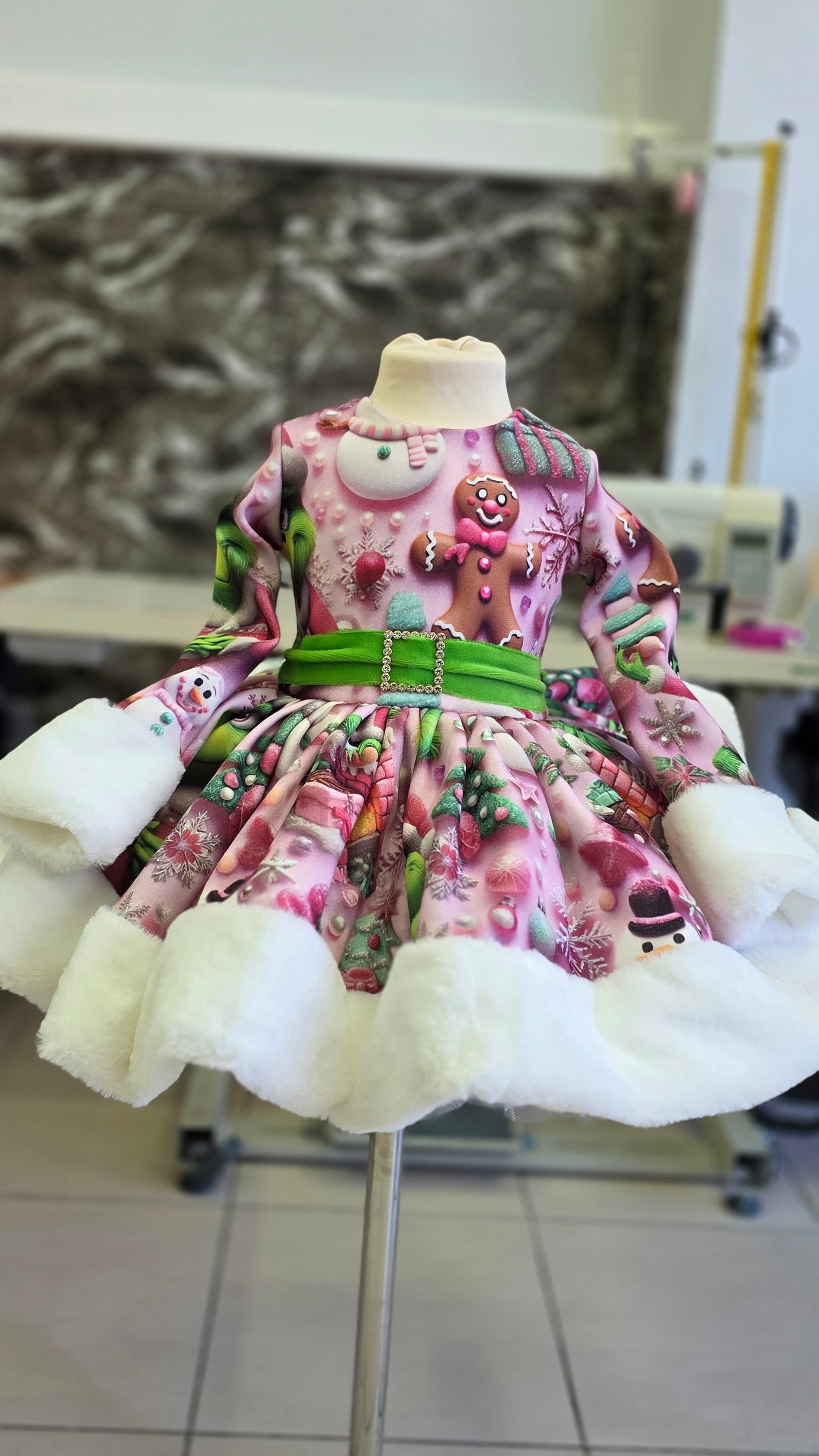 Pink Grinchmas cute dress-PREORDERS