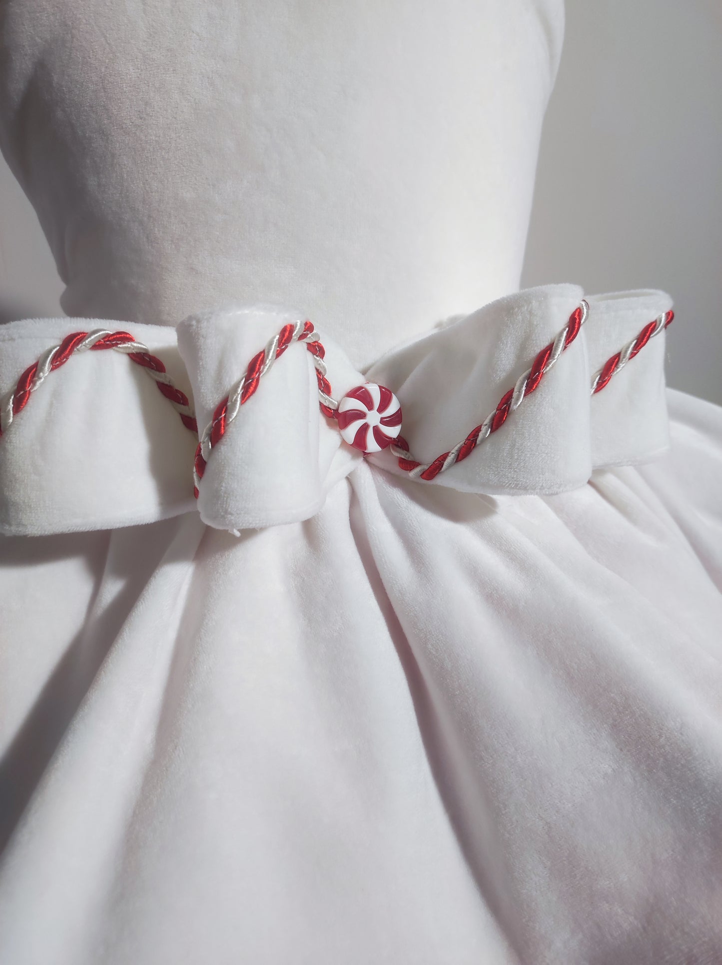 Christmas White Cane Cone dress-preorderd