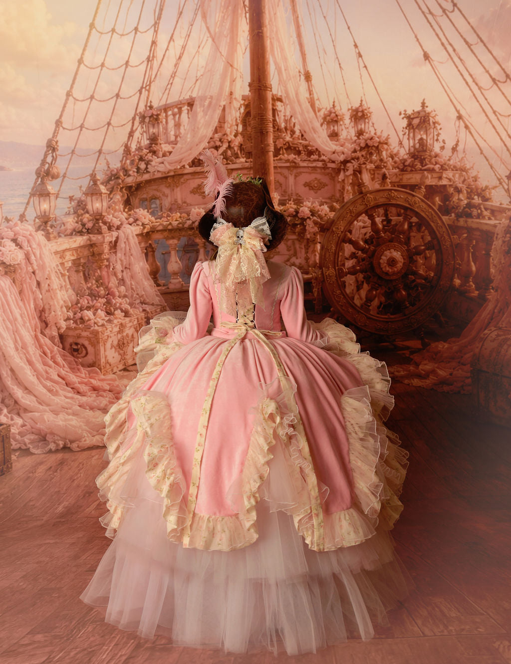 "Pirate Princess" With Removable Train -Preorders 👸🏴‍☠️🎀