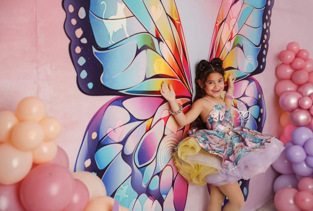 Pastel butterfly dress "Isabella's wish"