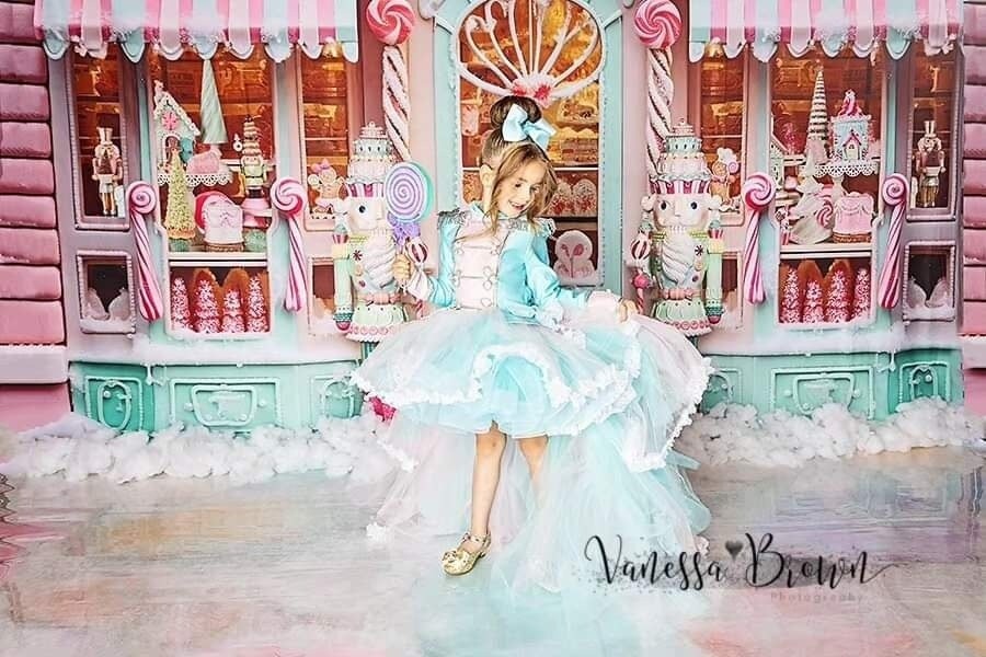 "Sugar " nutcracker Dress With Removable train